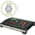 Miniatyrbillede 1 af 6: LITTLE BALANCE Elektrisk Grill - Easy Nopifas - Stegeoverflade 38 x 25 cm - PFAS-fri mikrokeramisk belægning - 2000W