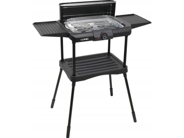 Toya LUND ELEKTRISK STÅENDE GRILL 2000W elektrisk grill 36 x 22,5cm