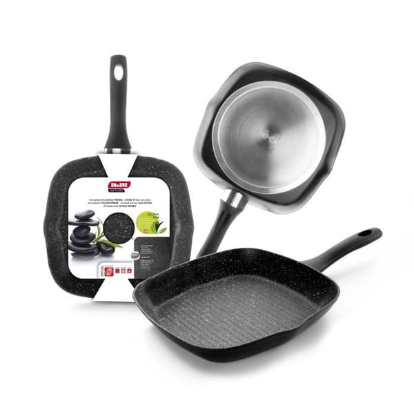 Grill - IBILI - Natura - 28 x 28 cm - Aluminium - Non-stick - Induktionskompatibel