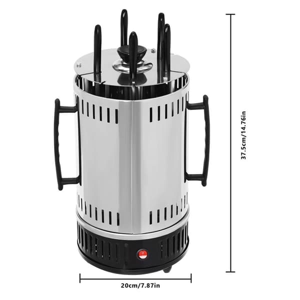 Elektrisk Rotisserie Grill, 1000W Effekt, Rustfrit Stål Konstruktion