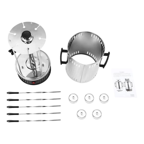 Elektrisk Rotisserie Grill, 1000W Effekt, Rustfrit Stål Konstruktion