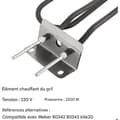 Miniatyrbild 4 av 6: Elektrisk Värme för Grill - Ersättningsvärmeelement för Grillar - 2200W, Kompatibel med Weber 66631 Weber Q140 Q1400