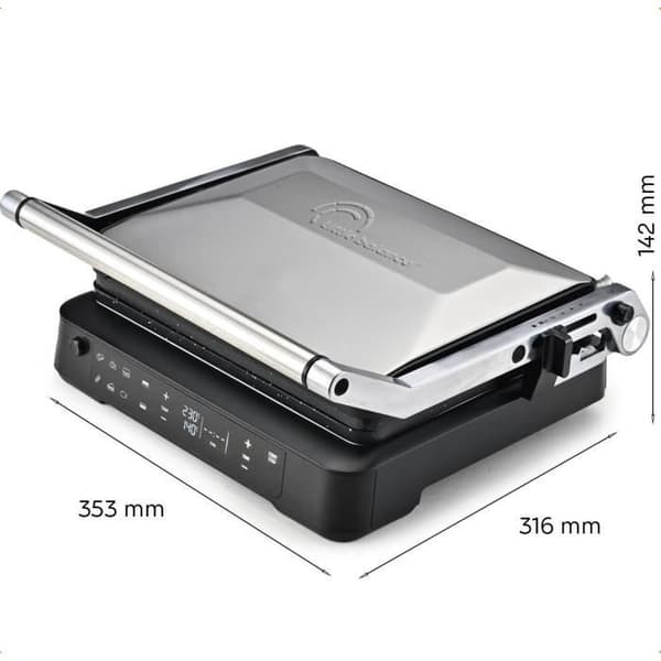 Grill LITEN BALANS - Yta För Kök 29x23cm - Öppning 180°C - Upp till 230°C - Justerbar elektronisk termostat - 2000W