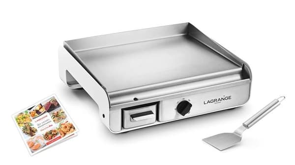 Bordsplancha - Lagrange elektrisk plancha - 219104 - Plancha Pro White, 2300W