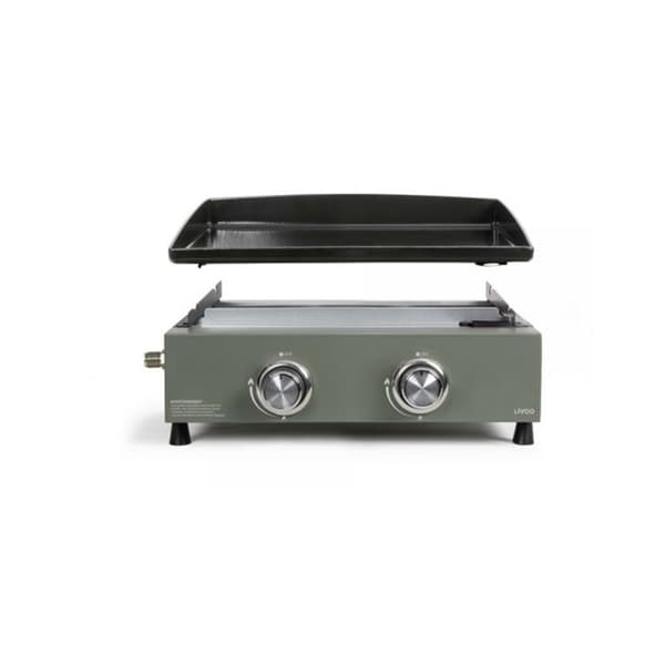 LIVOO Gas Plancha 5000w emaljerad stålplatta 45,5x35,5cm - DOC323