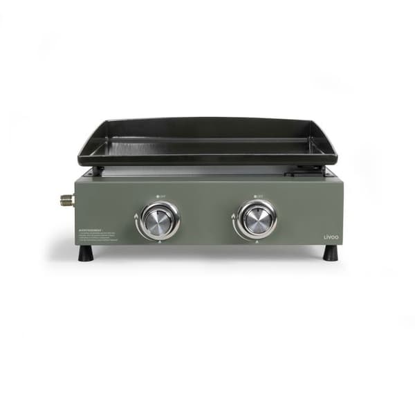 LIVOO Gas Plancha 5000w emaljerad stålplatta 45,5x35,5cm - DOC323