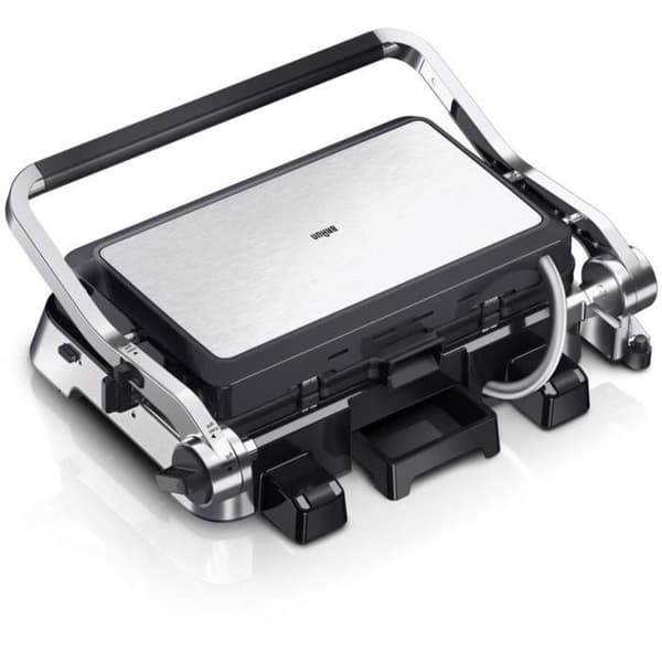 Multifunktionsgrill - BRAUN - Multi Pro 9 - 2000 W - 3 värmelägen - Svart / Stål