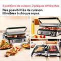 Miniatyrbillede 5 af 5: Multifunktionsgrill - BRAUN - Multi Grill 9 Pro - 2200 W - 3 värmelägen - Svart / Stål