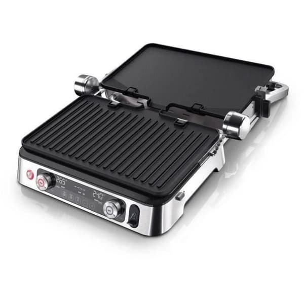 Multifunktionsgrill - BRAUN - Multi Grill 9 Pro - 2200 W - 3 värmelägen - Svart / Stål