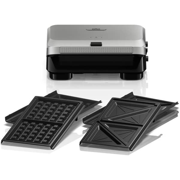 Grill - BRAUN - Smörgåsmaskin 5 SM5005 - 800 W - Rostfritt stål / Svart