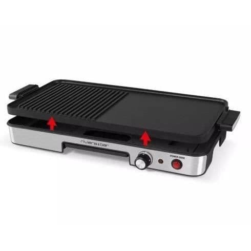 RIVIERA & BAR Stekpanna - QPL365 - Kokpanna 50,5 x 25,5 cm - 4 till 6 personer - 1900W