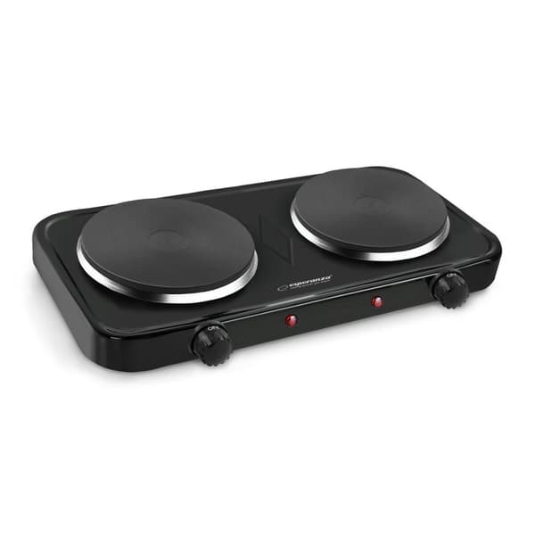 Campingkök Esperanza EKH010K 2000 W Svart