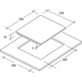 Miniatyrbillede 2 af 3: Plade i glaskeramik Candy CH64CCB 1800 W