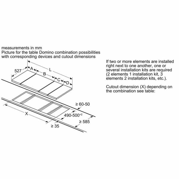 Plade i glaskeramik BOSCH PKF375FP2E 3500W 3500 W (30 CM)