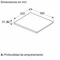 Miniatyrbillede 3 af 4: Induktionsplade BOSCH PVJ631HC1E 59,2 cm 7400 W
