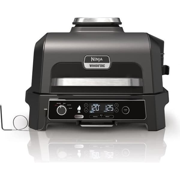 Elektrisk grill och rökare NINJA - Woodfire Pro XL OG850EU - 4 tillagningsprogram - Inbyggd termometer