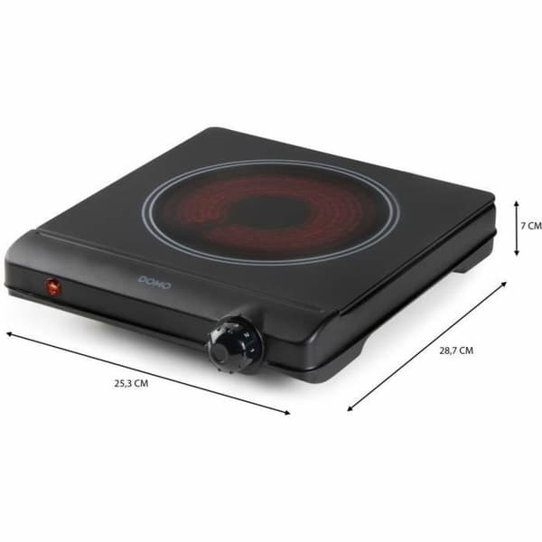Lasikeraaminen keittolevy DOMO DO30111KP 1250 W