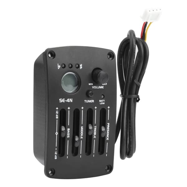 EQ Equalizer Pickup Akustisk gitarr 4-bands förförstärkare Musikinstrumenttillbehör SE‑4N