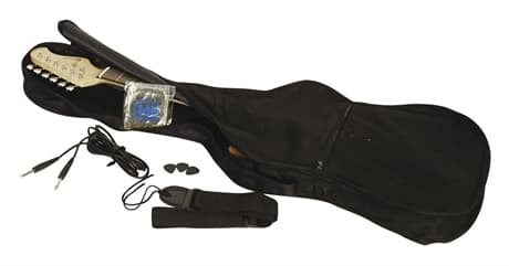 DIMAVERY ST-203 E-Guitar, gothic black