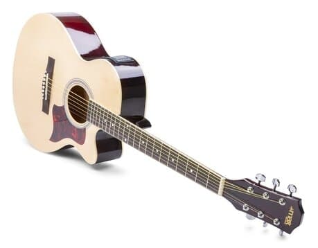 MAXMusic ShowKit Elektrisk gitarr stålsträngar, Naturell