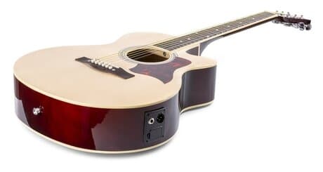 MAXMusic ShowKit Elektrisk gitarr stålsträngar, Naturell