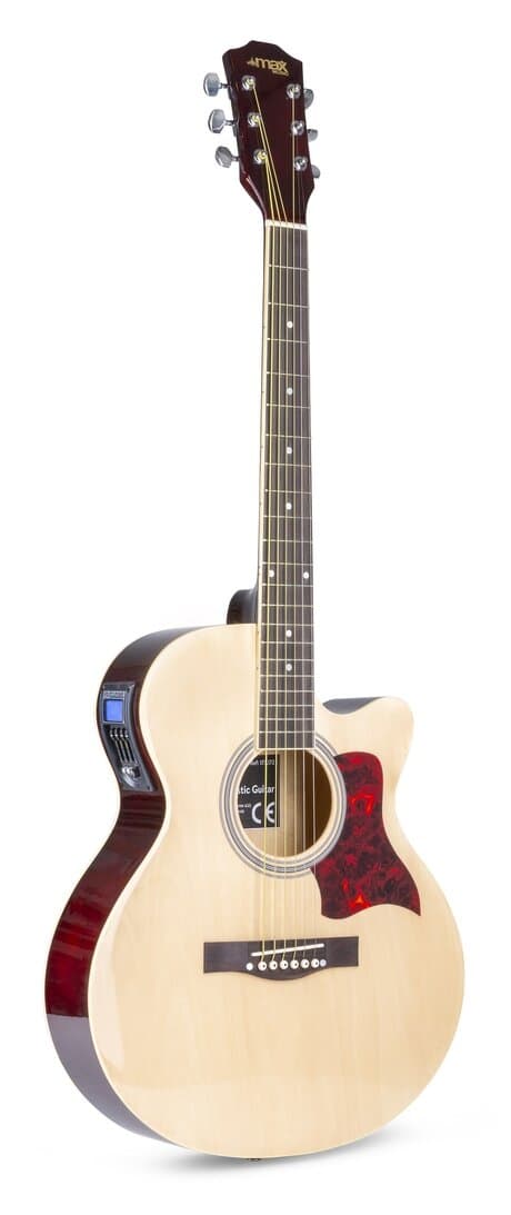 MAXMusic ShowKit Elektrisk gitarr stålsträngar, Naturell