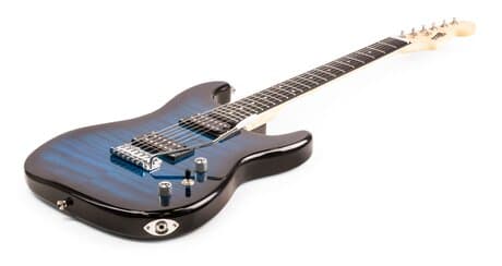 Max GigKit Superstrat Elgitarr med 40W Peak Effekt förstärkare och tillbehör - Mörkblå