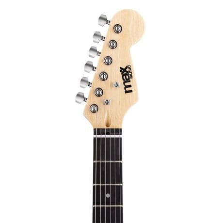 Max GigKit Superstrat Elgitarr med 40W Peak Effekt förstärkare och tillbehör - Svart