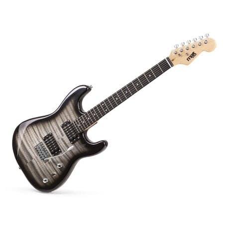 Max GigKit Superstrat Elgitarr med 40W Peak Effekt förstärkare och tillbehör - Svart