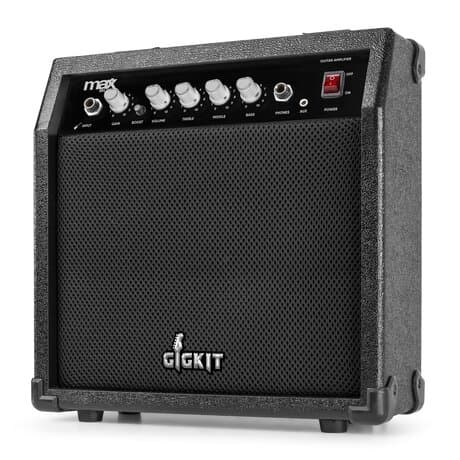 Max Gigkit LP Elgitarr - komplett set med 40 W Peak effekt förstärkare och tillbehör - Sunburst