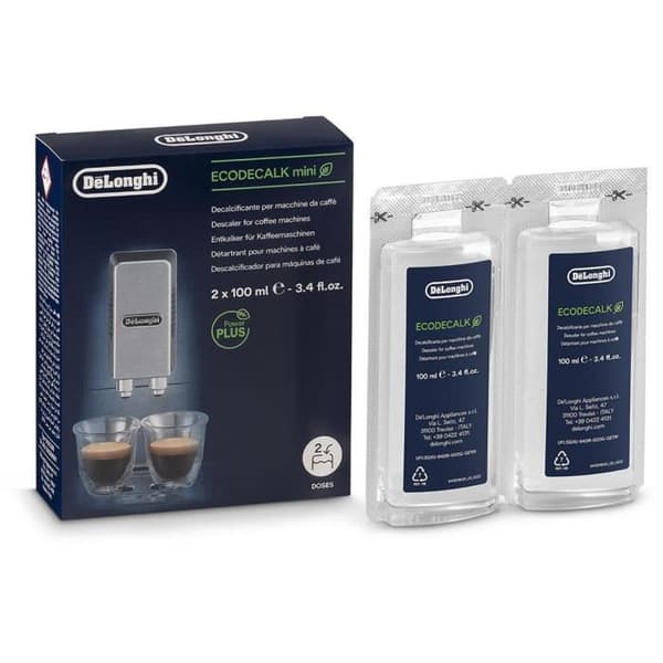 DELONGHI 5513296011 ECODECALK MINI - avkalkare för kaffebryggare - 2 x 100 ml
