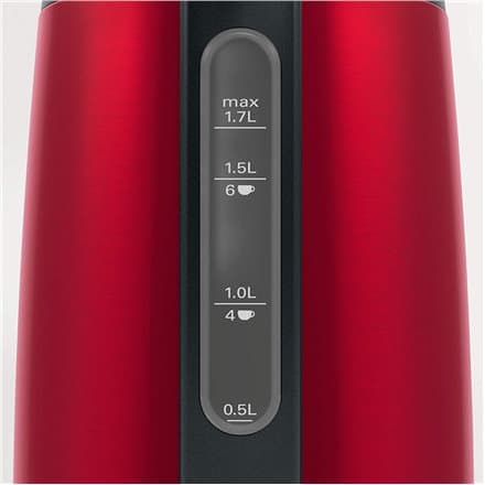 Bosch TWK3P424 electric kettle 1.7 L 2400 W Grey, Red