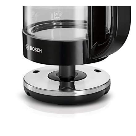 Bosch TWK70B03 electric kettle 1.7 L 2400 W Black, Transparent
