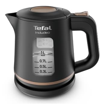 TEFAL | Kettle | KI533811 | Electric | 2400 W | 1 L | Plastic | 360° rotational base | Black