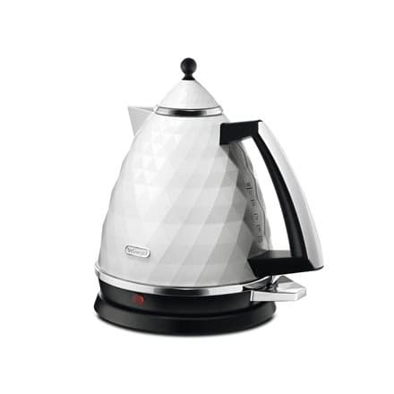 Delonghi | Kettle | KBJ2001W | Standard | 2000 W | 1.7 L | Plastic | 360° rotational base | White