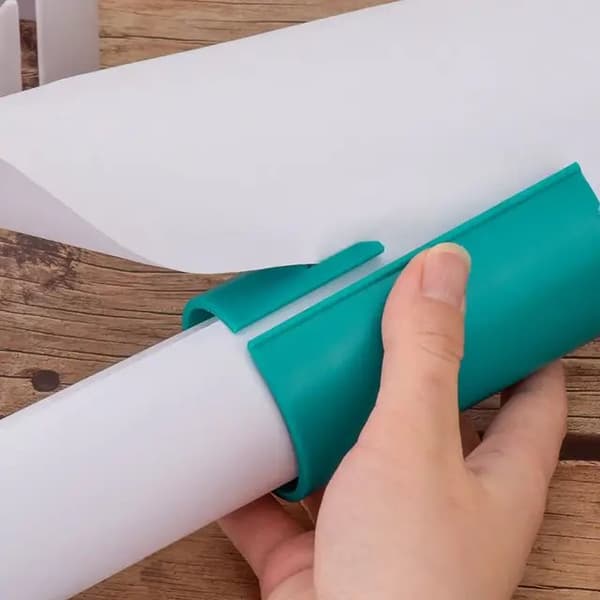 Omslagspappersskärare, presentpappersskärare, bärbar skjutbar