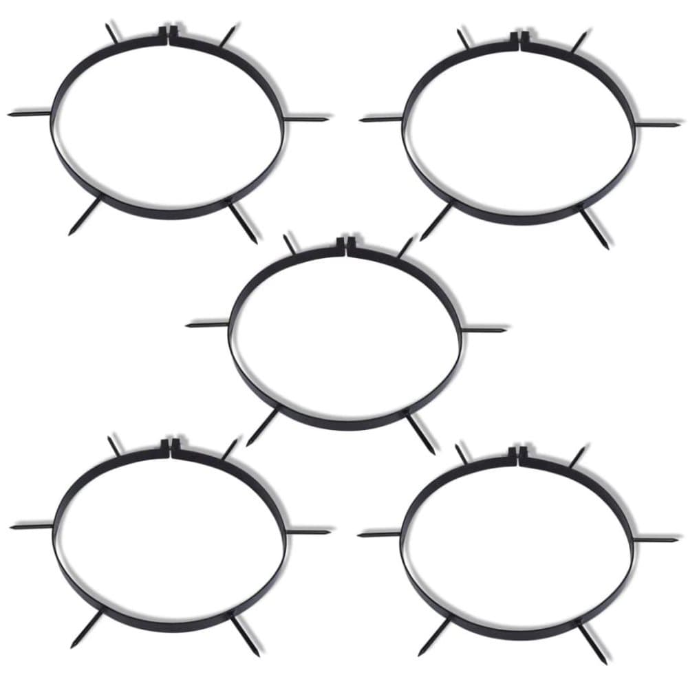 vidaXL Gräsluftarklämmor med spikar 5 st diameter 30 cm