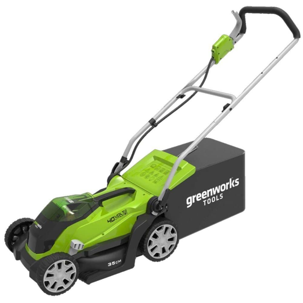 Greenworks Gräsklippare med 2x40 V 2 Ah-batterier G40LM35 2501907UC