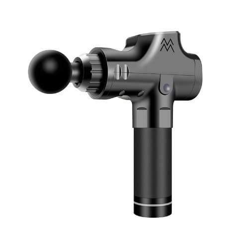 INF Massagepistol för professionell massage 6 växlar Svart