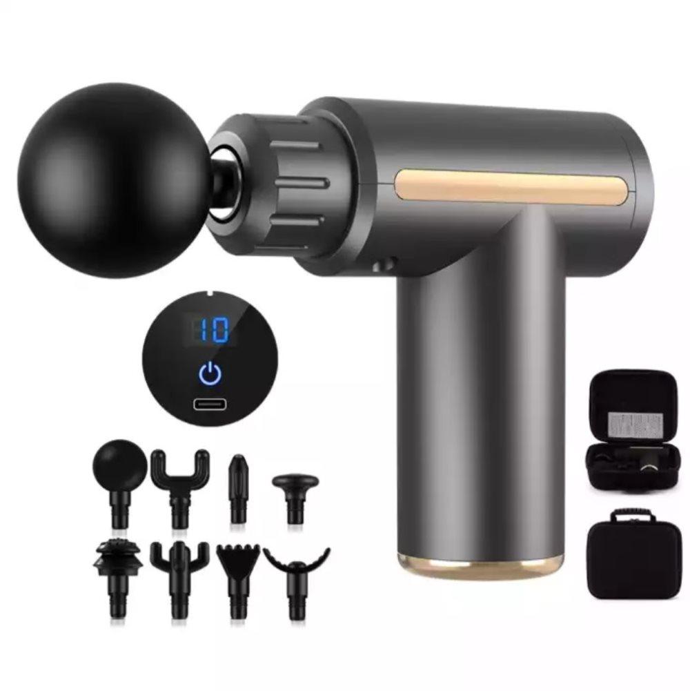 MINI Massagepistol AA800 MINI PRO - Massage Gun - Mörkgrå