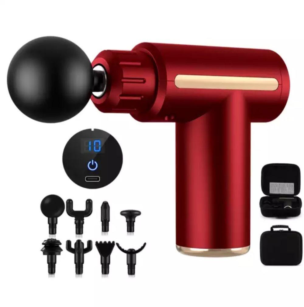 MINI Massagepistol AA800 MINI PRO - Massage Gun - Röd