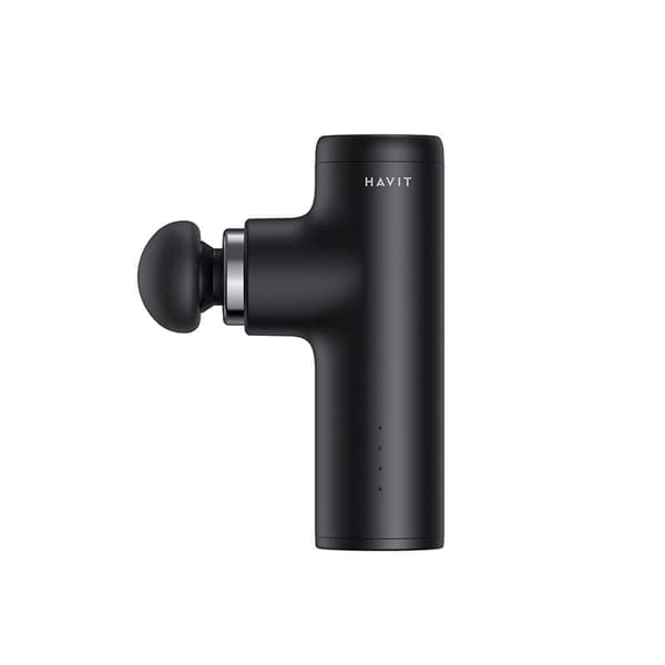 Havit MG1501 Kompakt Massage gun med 4 massagehoveder.