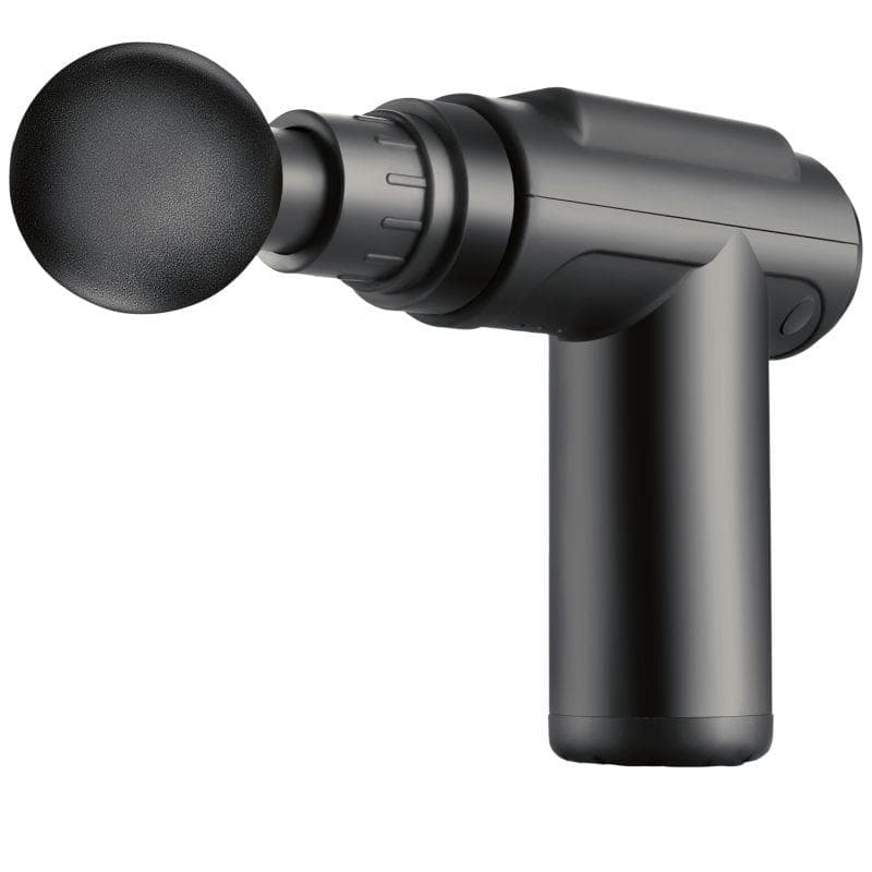 Massagepistol med 6 hastigheter och 4 huvuden Svart