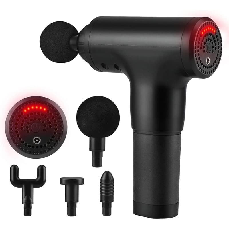 Massagepistol med Flera Lägen och Tillbehör