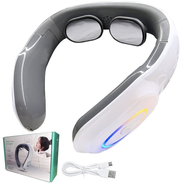 Smart halsmassage med värme, 6 lägen 9 Intensitet halsmassage