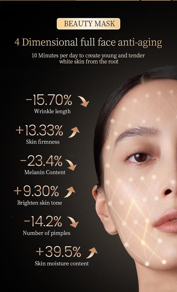 7 farver Led silicium ansigtsmaske ansigtsmaske PDT lysterapi foton hudforyngelse maskine skønhed