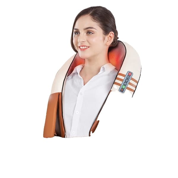Ryggmassör, Shiatsu-massage, Infraröd uppvärmning, Orange