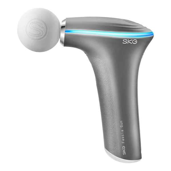 Massager massagepistol med 3 huvuden för hela kroppen SKG F5-EN - grå