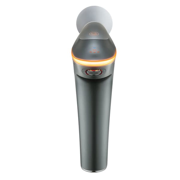 Massager massagepistol med 4 hoveder til hele kroppen SKG F7-EN - grå