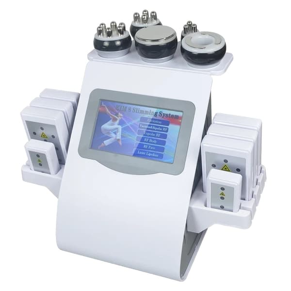 40K Kavitation Maskine, 6-i-1 Funktionalitet, RF Teknologi,EU-stik, 6-I-1 40K